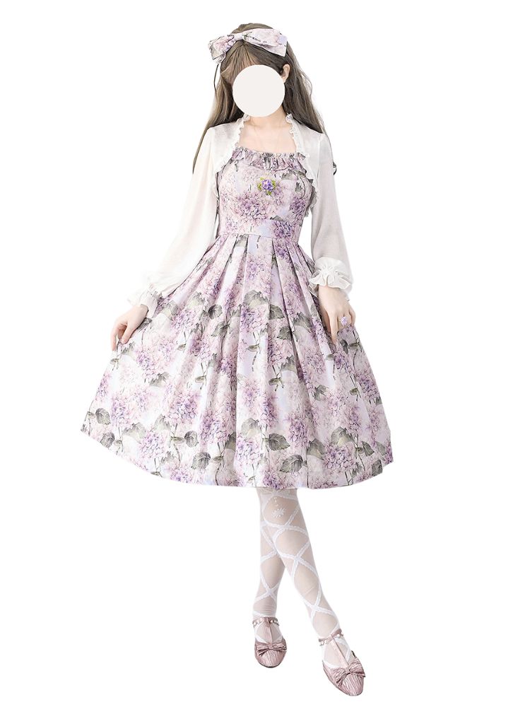 Various Pattern Elegant Retro Classic Lolita Dress + Cardigan FOR0026