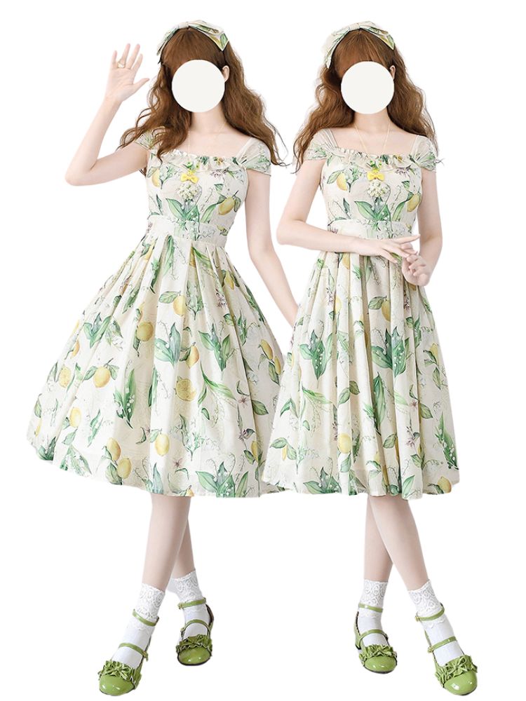 Various Pattern Elegant Retro Classic Lolita Dress + Cardigan FOR0026