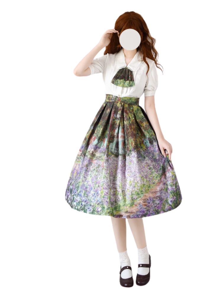 Various Landscape Print Skirts FOR0032