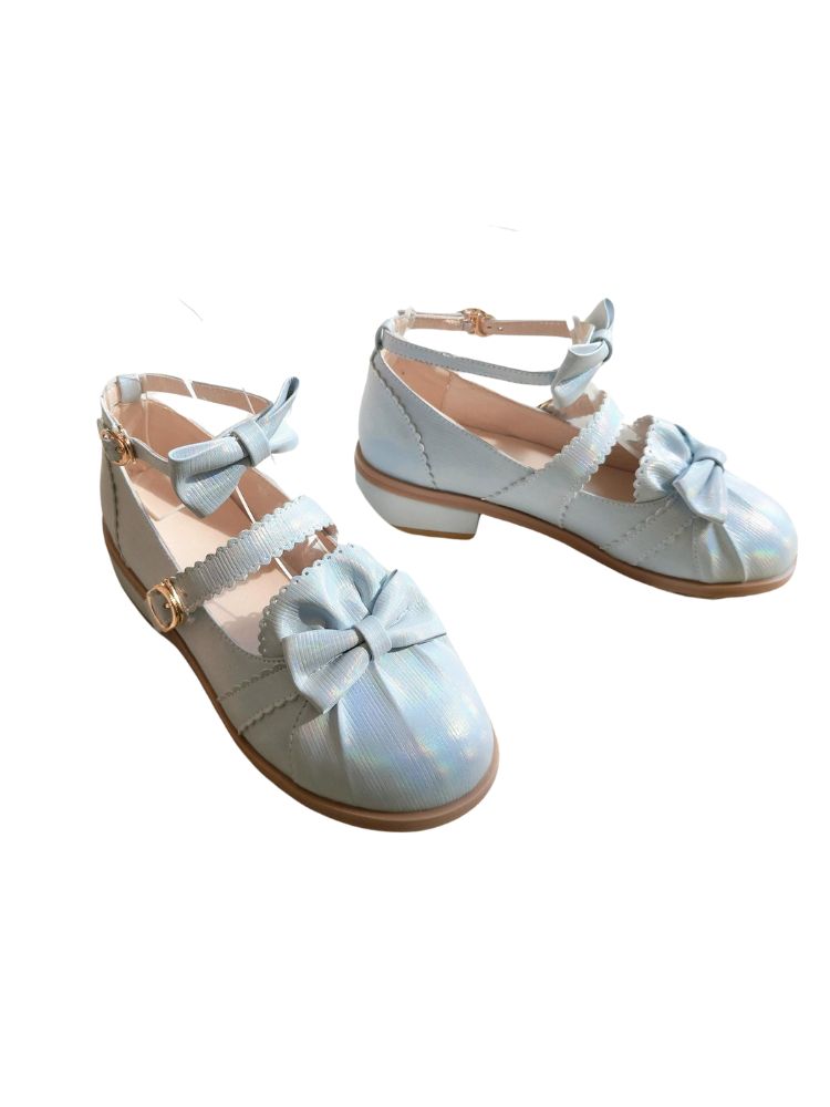 Polarized 3cm Low Heel Lolita Leather Shoes FOR0055