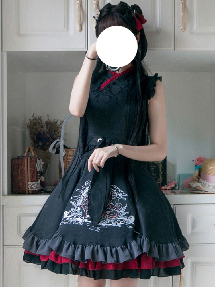 Chinese Style Elegant Embroidery Lolita Dress FOR0058