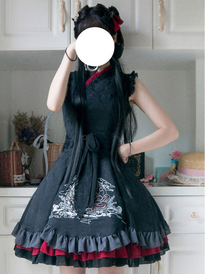 Chinese Style Elegant Embroidery Lolita Dress FOR0058