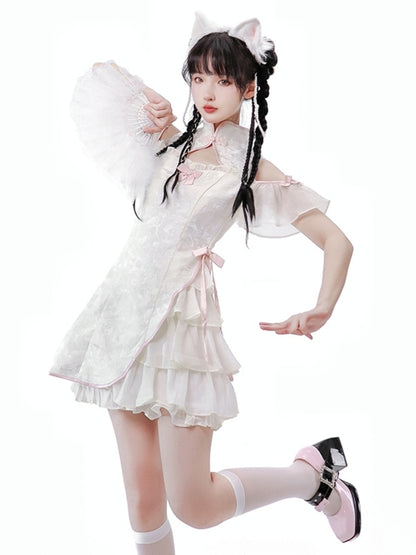 China-style Frilled Mini Lolita Dress LAL0005