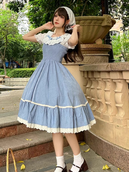 Frilly Light Blue Summer Dress LAL0034