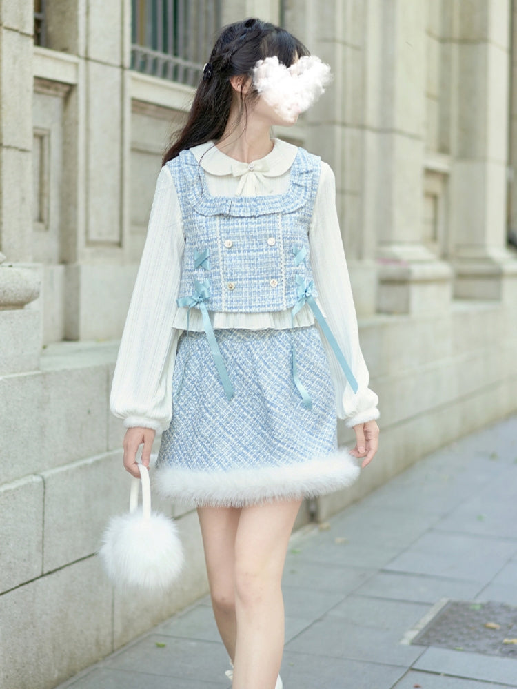 Light Blue Tweed Set-Up LAL0064