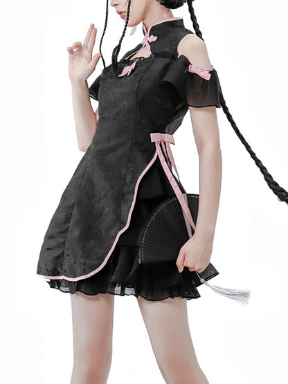 China-style Frilled Mini Lolita Dress LAL0005