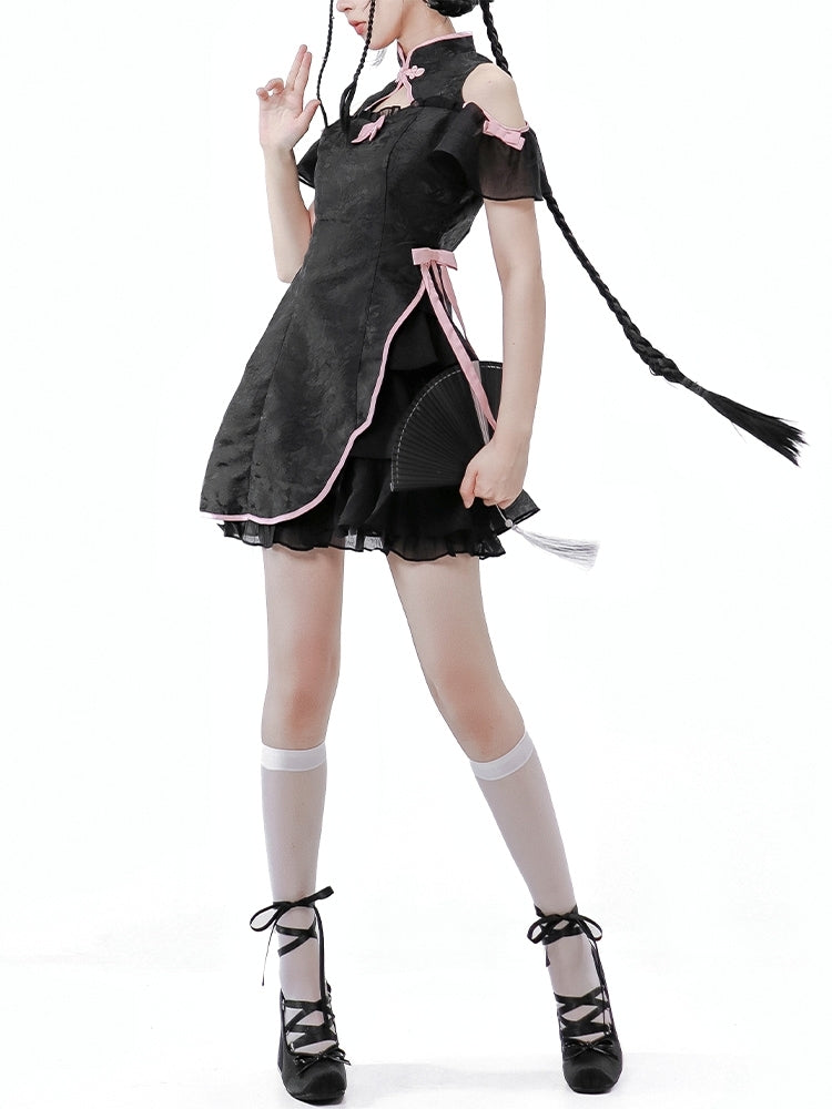 China-style Frilled Mini Lolita Dress LAL0005