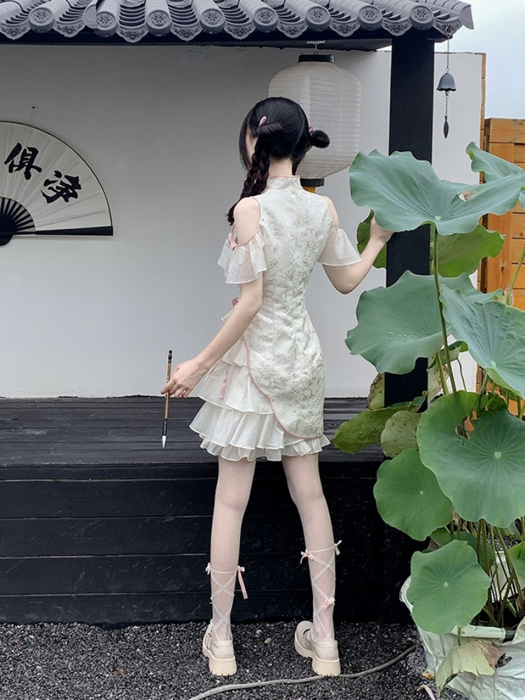 China-style Frilled Mini Lolita Dress LAL0005