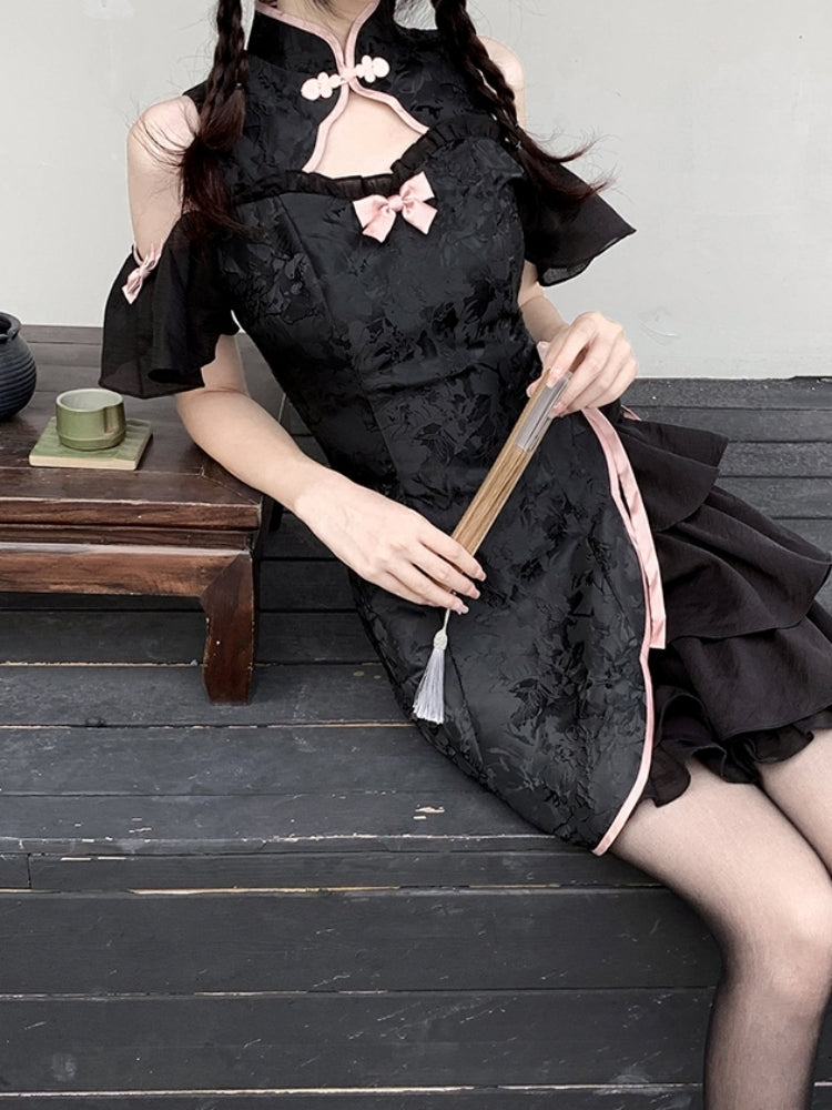 China-style Frilled Mini Lolita Dress LAL0005