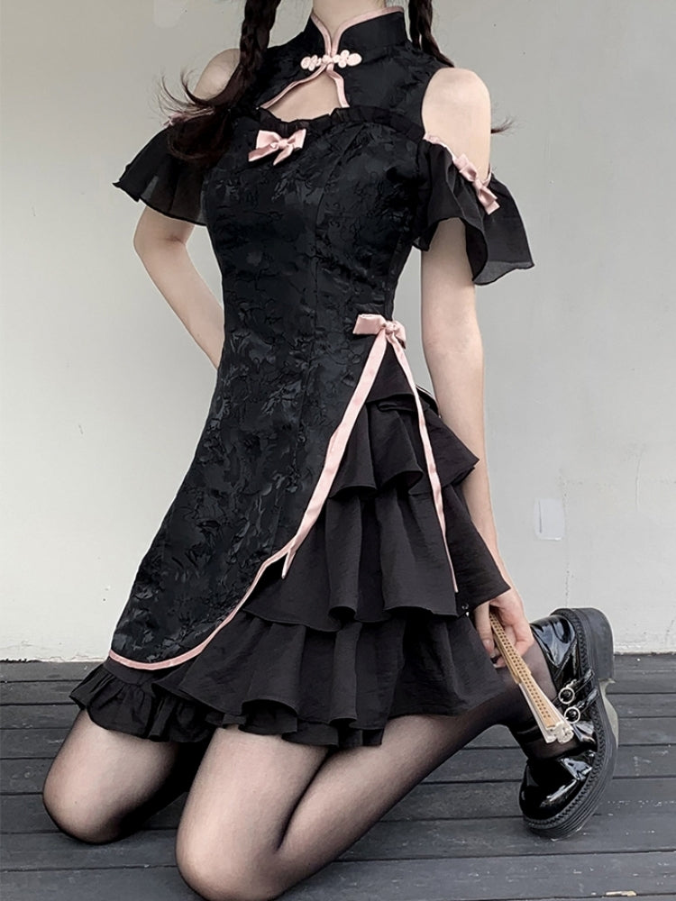 China-style Frilled Mini Lolita Dress LAL0005