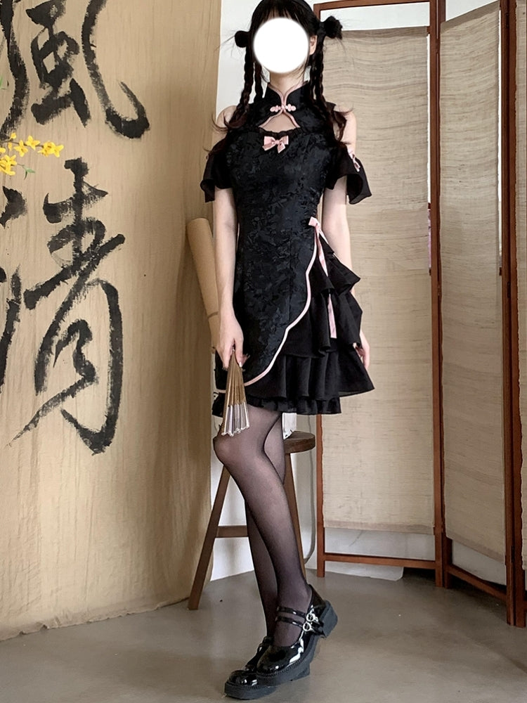 China-style Frilled Mini Lolita Dress LAL0005