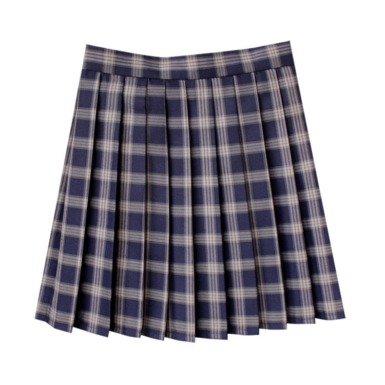 JKの制服チェックスカート、日本風の大学プリーツスカート、ミディスカート、ハイウエストのショートスカート、柔らかい女子学生制服、パフォーマンス衣装