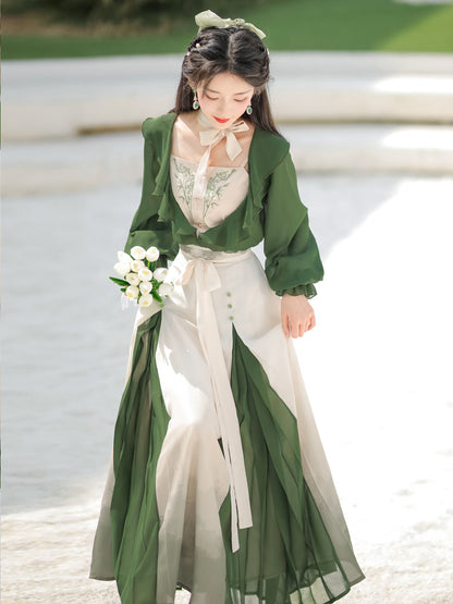 China Style Elegant Green Dress YOU0083