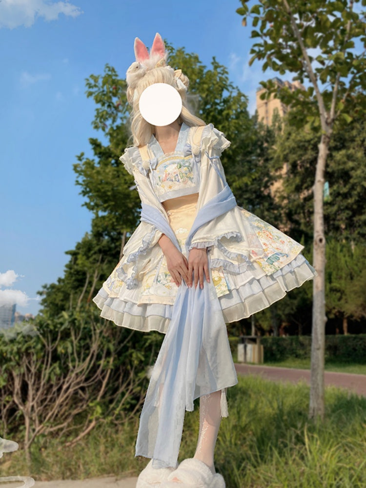 Rabbit Style Light Blue Lolita Dress CHE0002