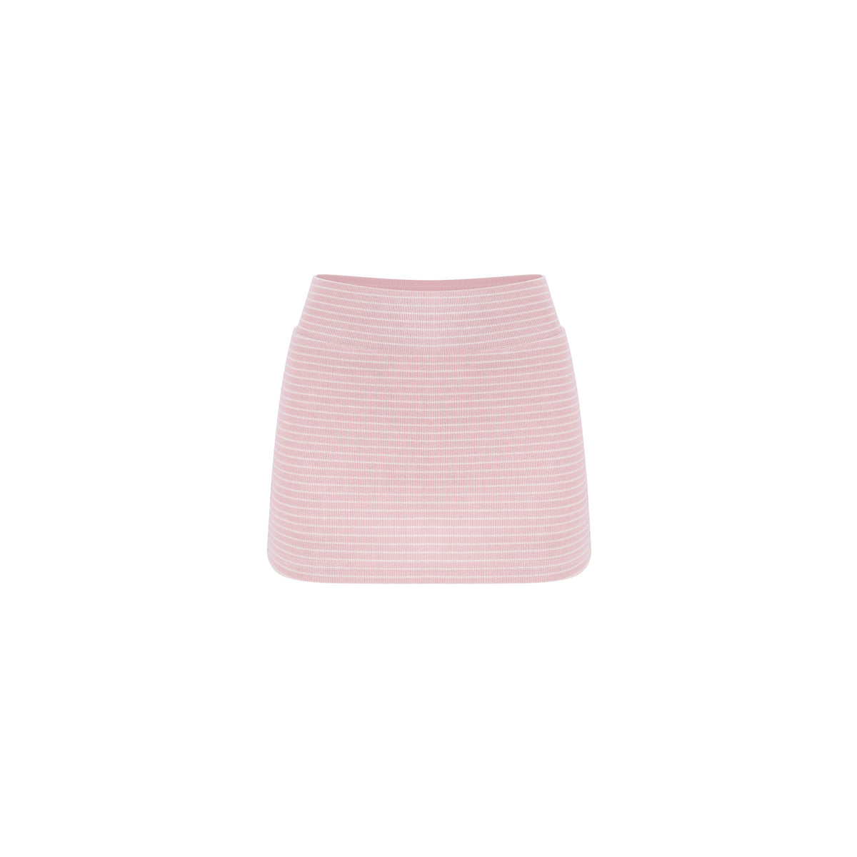 Bear Ear Hooded Pink Striped Jacket And Skirt Set SER0155