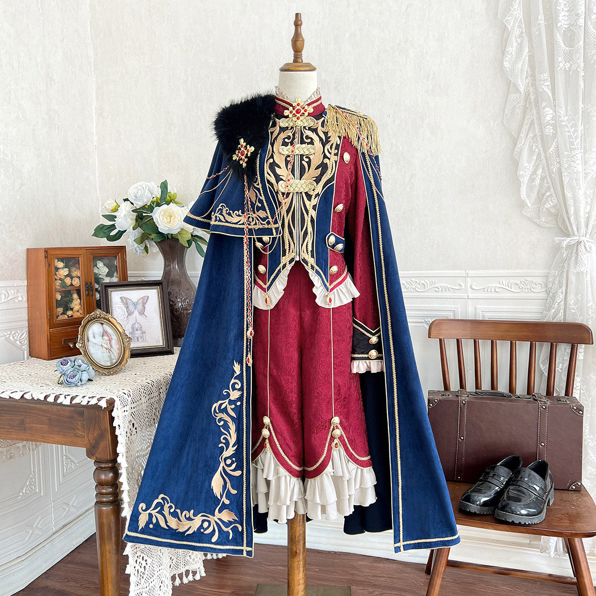 Royal Military Prince Cape Jacket And Trousers Set YOU0310