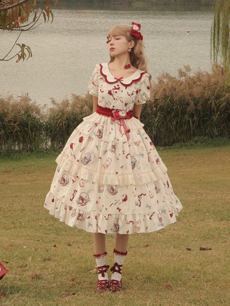 Pastoral Lolita Dress With Collar URT0003