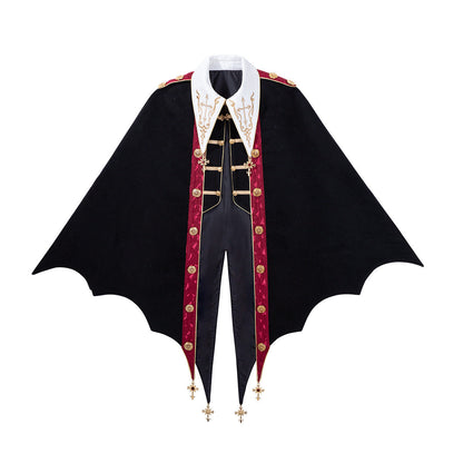 Gothic Vampire Cape Jacket Shirt Shorts Set YOU0319