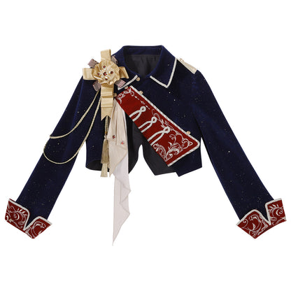 Gold Trim Royal Military Jacket Set YOU0274