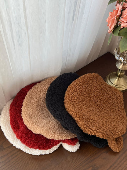 Teddy Bear Ear Fleece Beret WIT0202