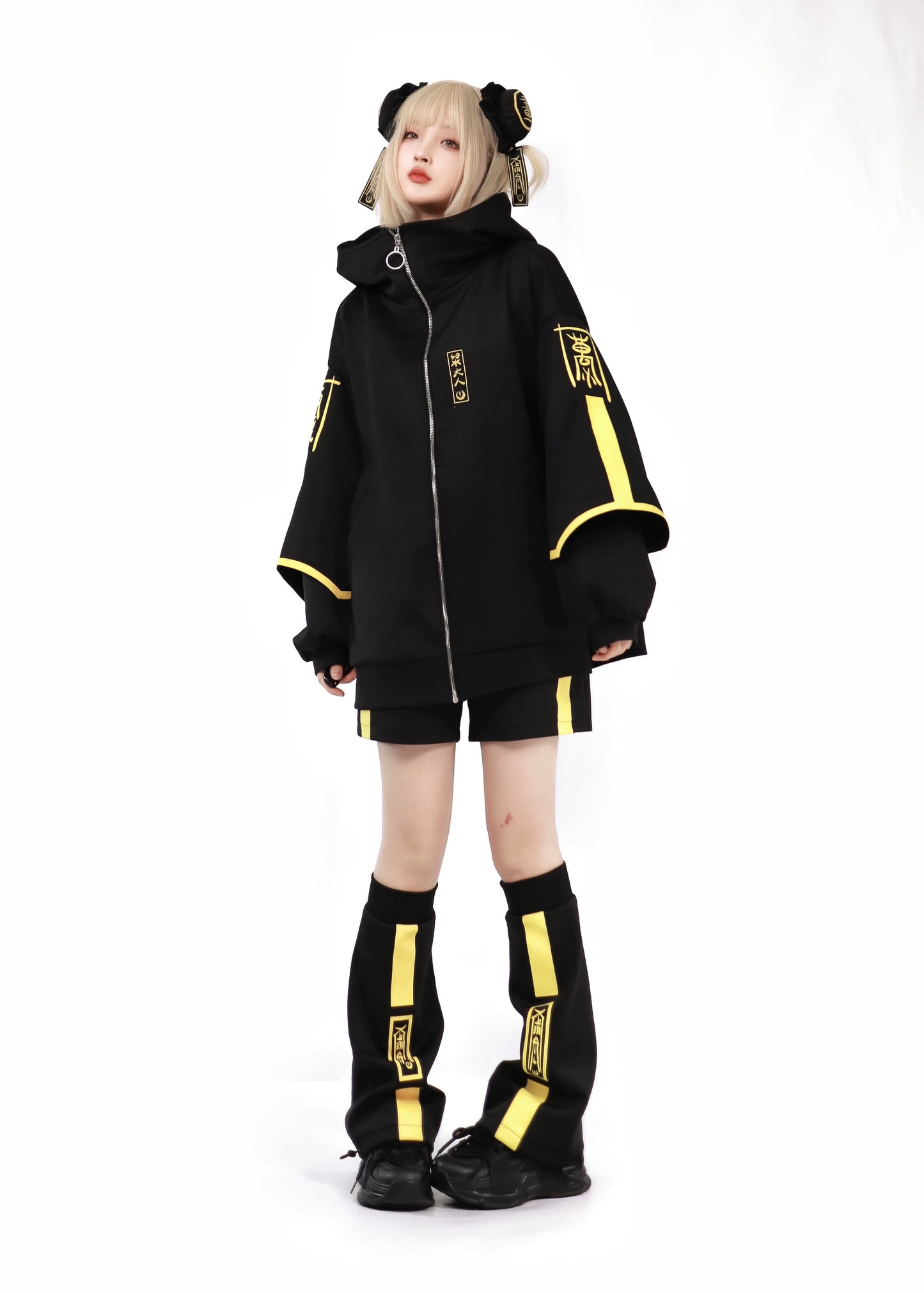 Dark Neon China Subculture Jersey Two-Piece Set HOT0003