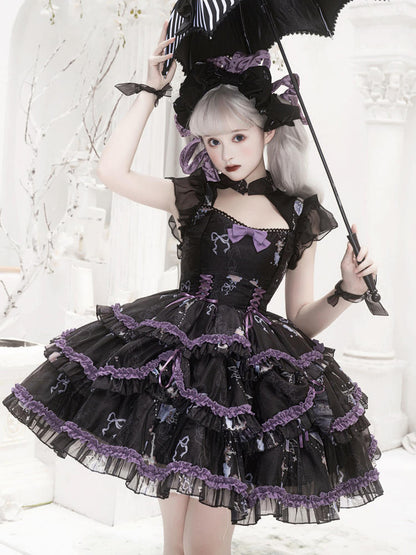 Sweet Big Ribbon Tierd Lolita Dress YOU0088