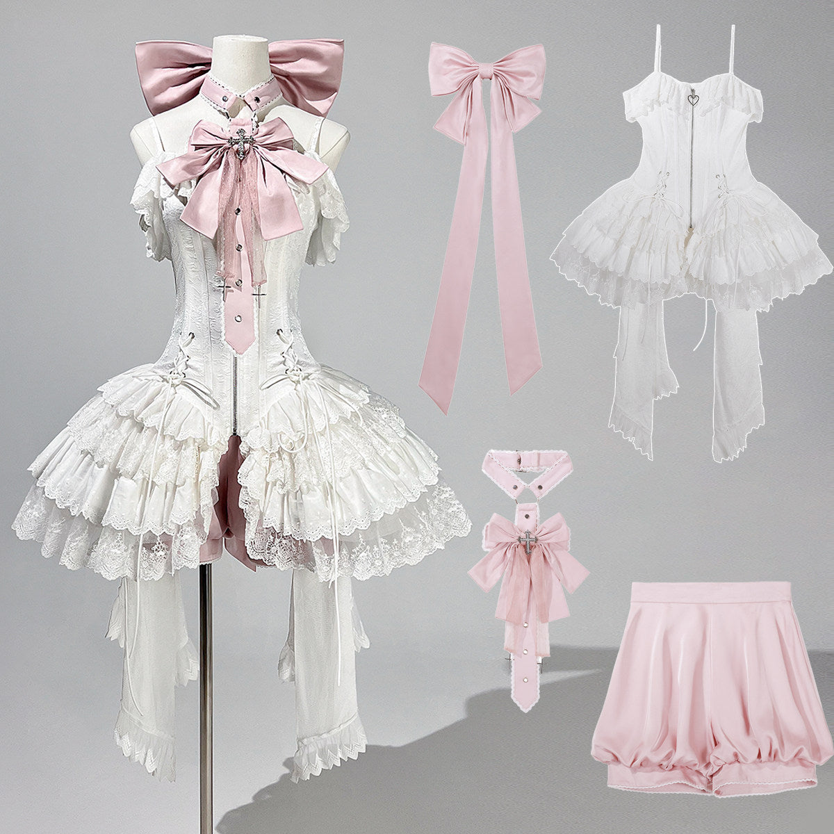 Butterfly Bow Ballet Lace Slip Dress YOU0295