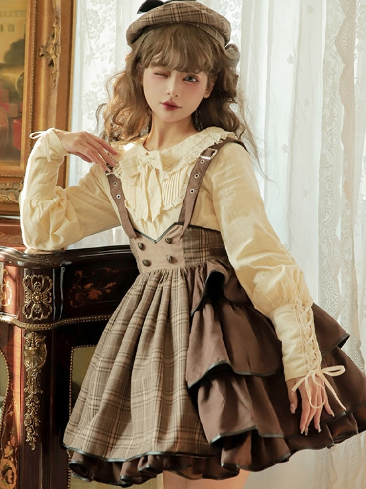 Retro Long Sleeve Lolita Shirt SWE0013