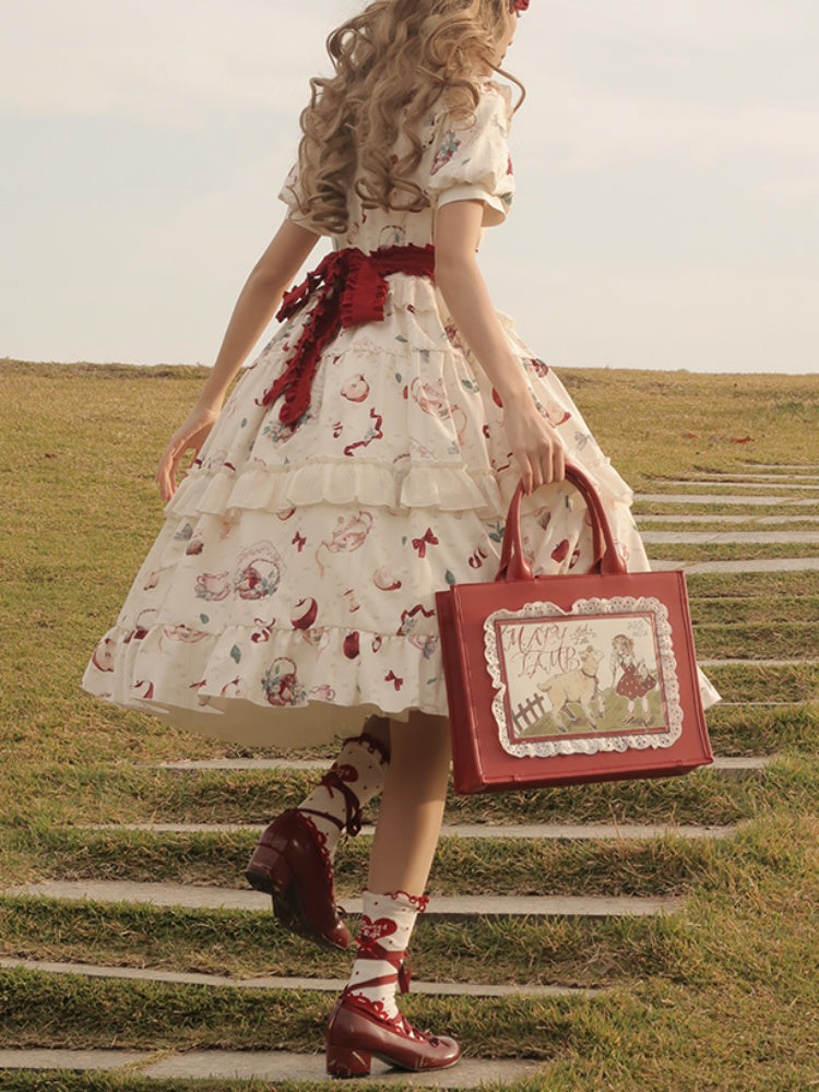 Pastoral Lolita Dress With Collar URT0003