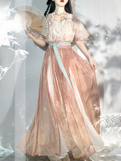 China Style Light Pink Elegant Dress YOU0066