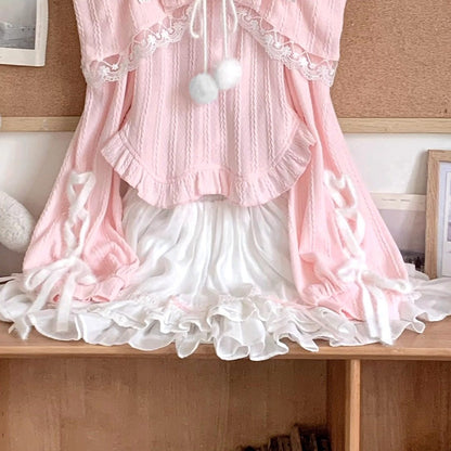 Off Shoulder Bow Ruffle Camisole Top LAL0157