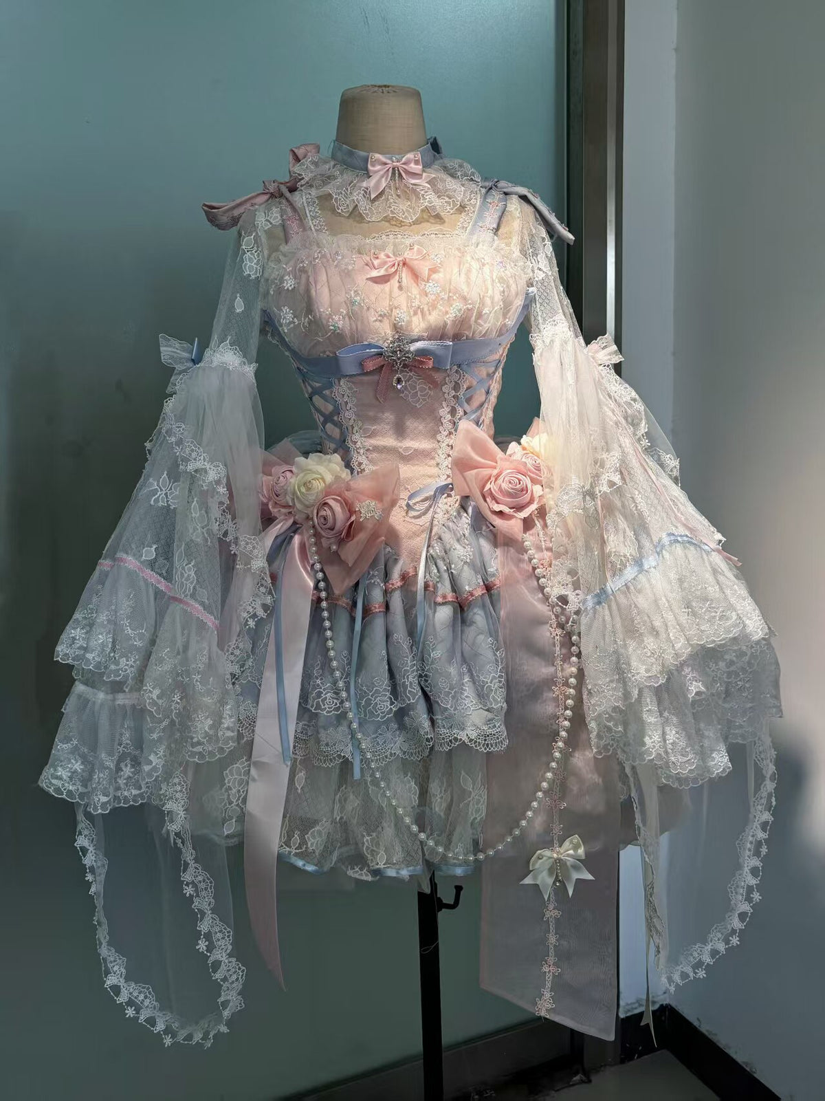 Rose Lace Ribbon Fairy Lolita Set ONE0025