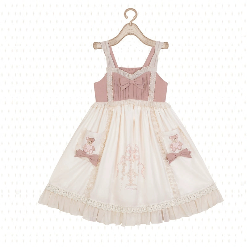 Goodnight Bear Lolita Suspender Dress YOU0112