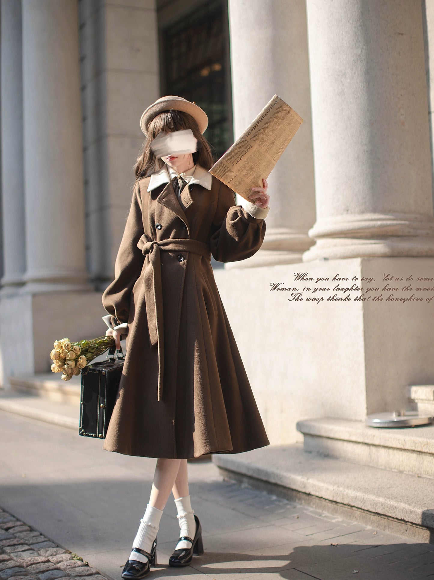 Classical Hepburn Coat and Dress HUT0017