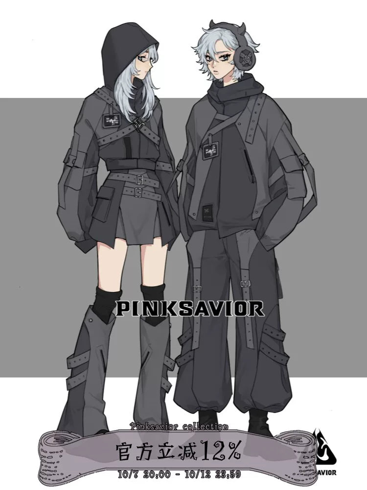 Hooded Tactical Workwear Two-Piece Set PIN0063
