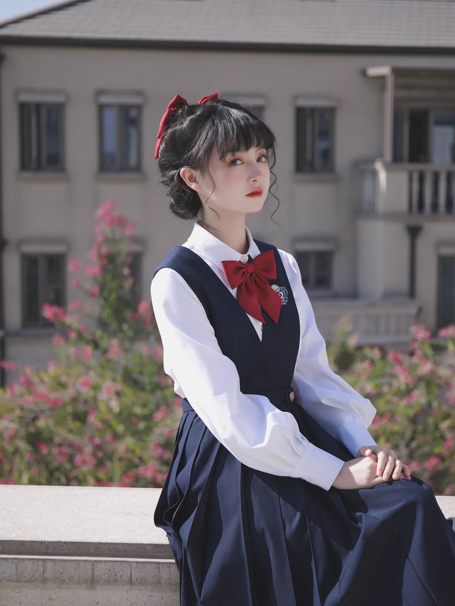 School Uniform Style Jacket & skirt HUT0061