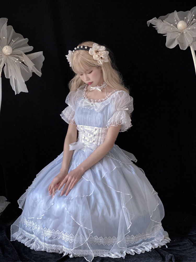 Wedding Style Light Blue Lolita Dress YOU0033