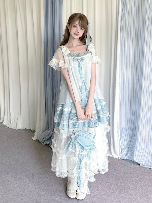 Jellyfish Dream Sheer Ruffle Dress LAL0178