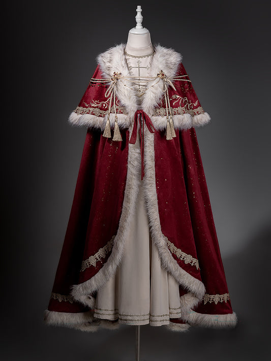 Royal Lolita Velvet Cape And Dress Set YOU0257