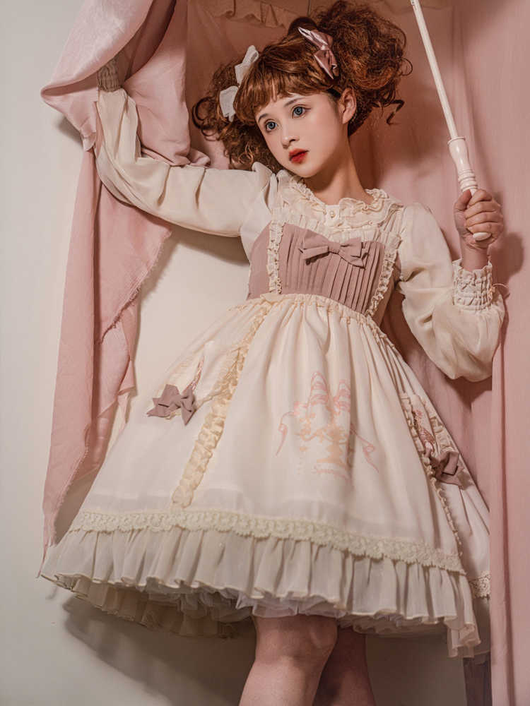 Goodnight Bear Lolita Suspender Dress YOU0118