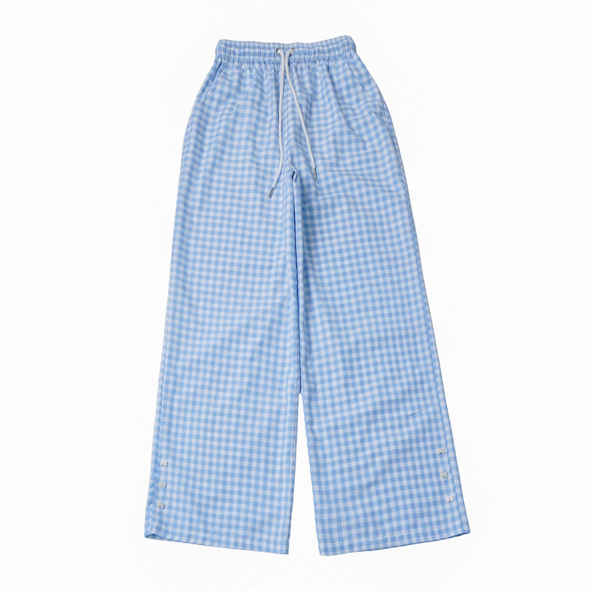 Puppy Patch Long Sleeve Top With Gingham Pants PIN0029