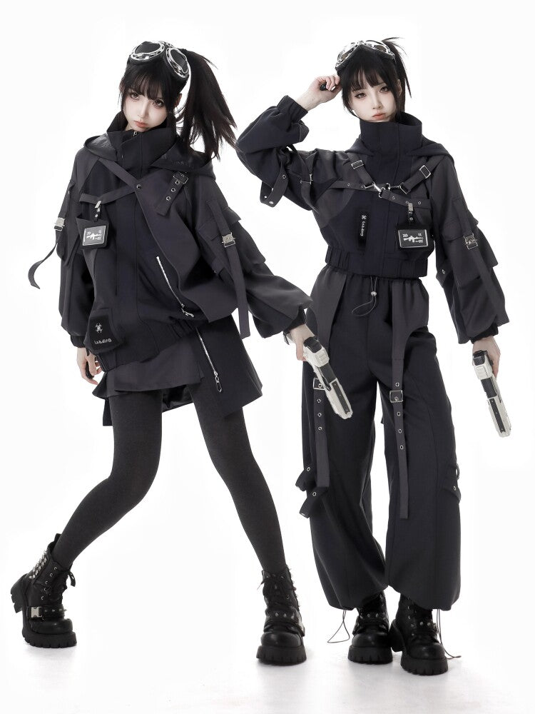 Hooded Tactical Workwear Two-Piece Set PIN0063