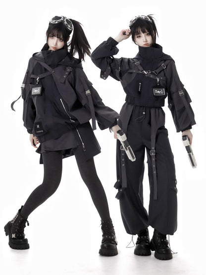 Hooded Tactical Workwear Two-Piece Set PIN0063
