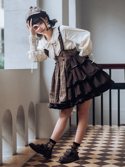 Retro Long Sleeve Lolita Shirt SWE0013