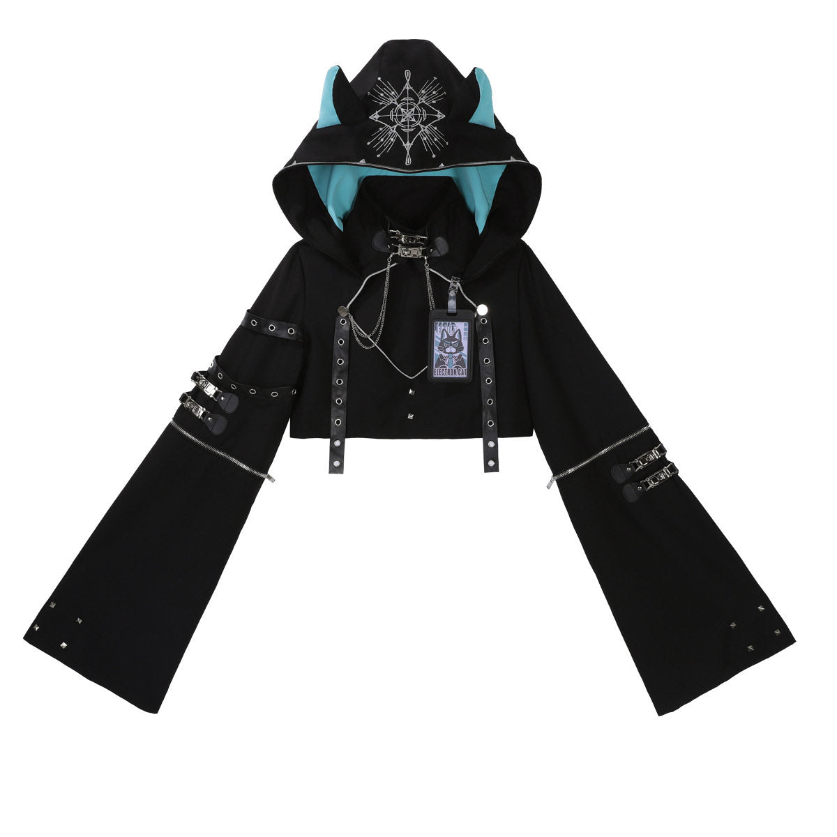 Dark Future Cat Ear Hooded Cape Dress Set YOU0250
