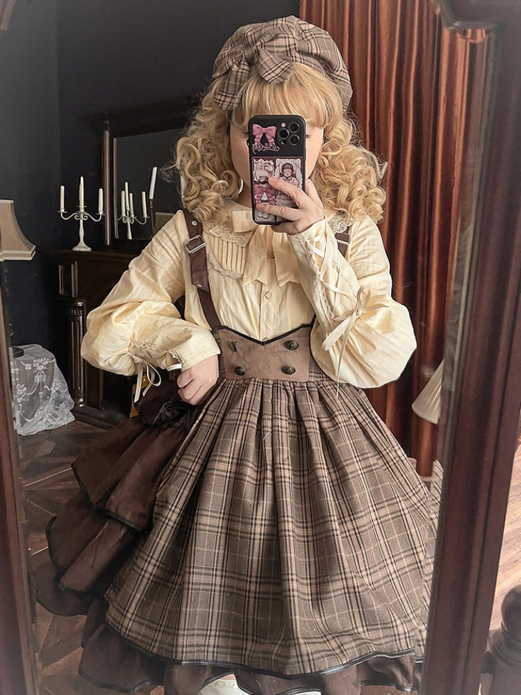 Retro Long Sleeve Lolita Shirt SWE0013