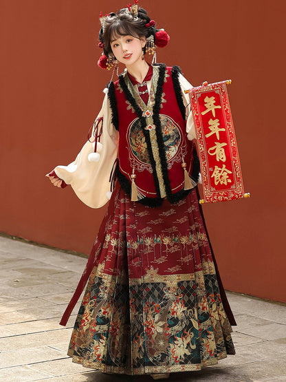 Chinese New Year Brocade Three-Piece Set YOU0284