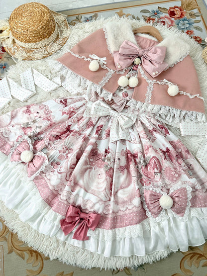 Sweet Christmas Cape And Princess Dress Set YOU0314