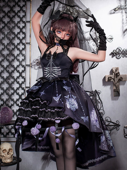 Witch Style Dark Gothic Dress CHE0034