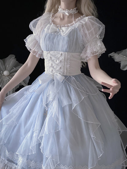 Wedding Style Light Blue Lolita Dress YOU0033